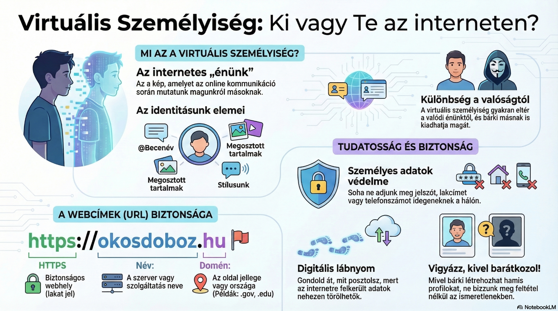 Virtuális személyiség - infografika